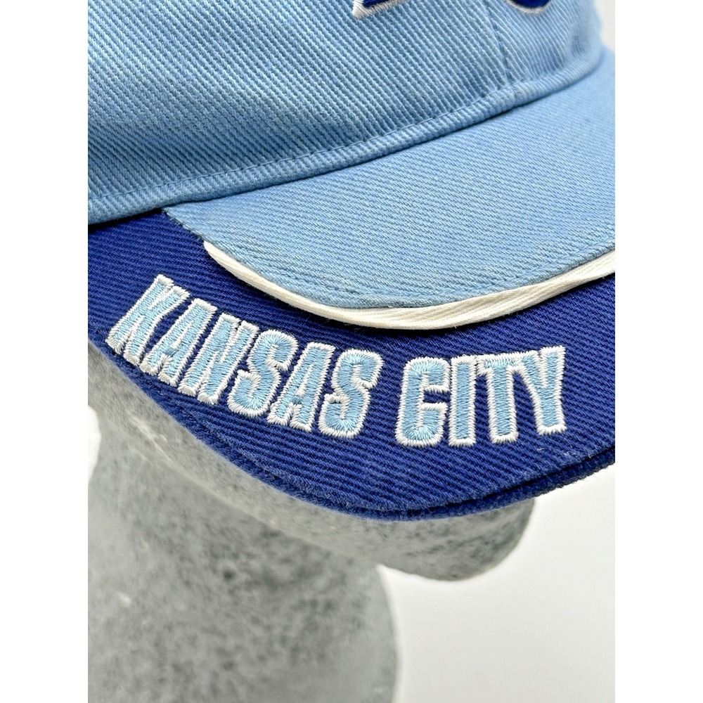 Kansas City Royals MLB '47 Adjustable Baseball Cap Hat KC Blue Vintage Style - Picture 5 of 14